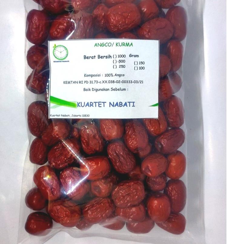 

☃ 1000gr Angco - Hong Zao (Red Dried Dates) Premium Dengan Varian Ukuran Jumbo/ Besar/ Sedang/ Kecil ℗