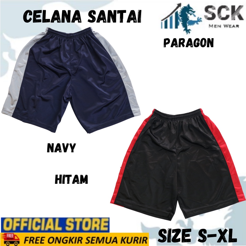 Celana Pendek Paragon Olahraga Basket Warna Kombinasi Halus / Kolor Pria Santai Hangout - sckmenwear GROSIR