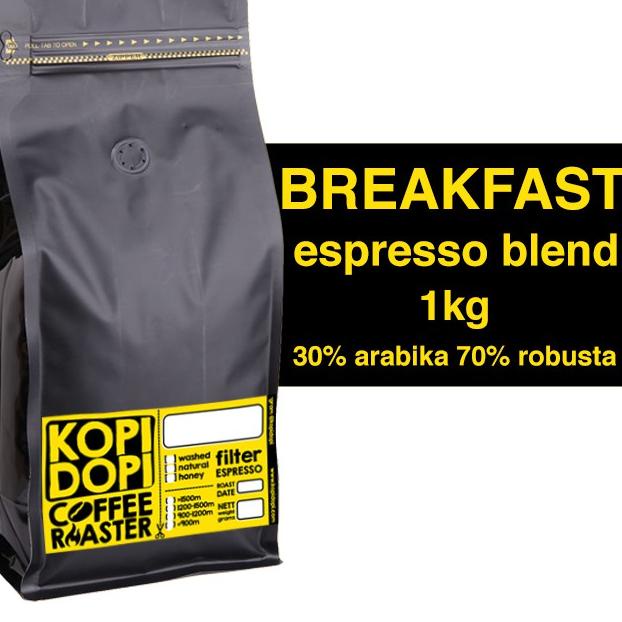 

✬ Kopi Espresso Blend BREAKFAST 30:70 1 kg 1kg ♗