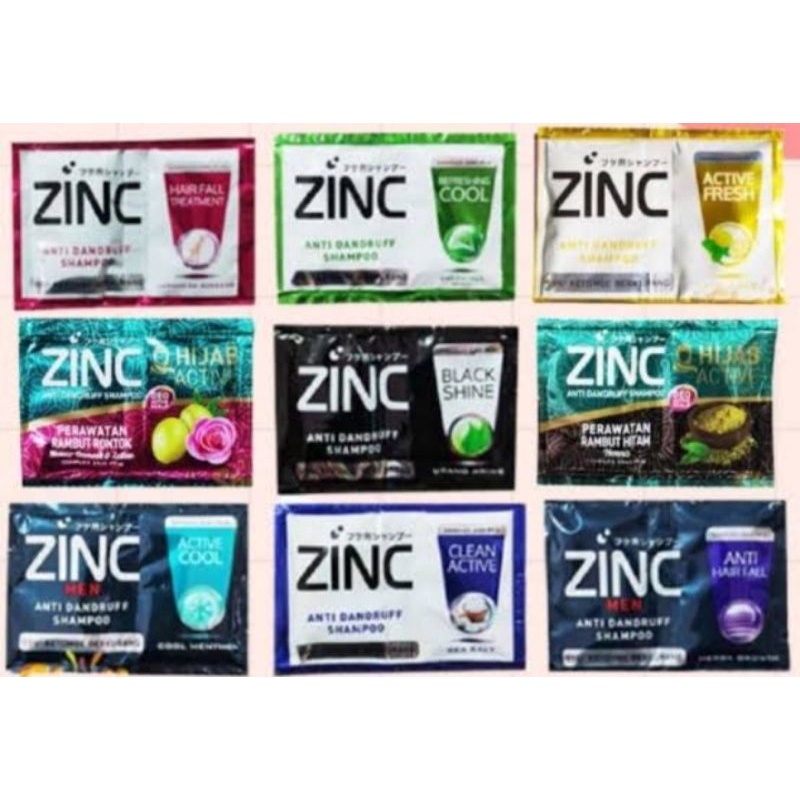 sampo,shampo zinc 1 renceng (12 sachet)