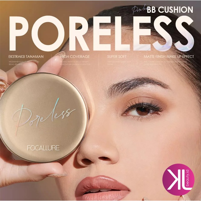 FOCALLURE #GoldenAge Poreless BB Cushion Full Coverage Foundation