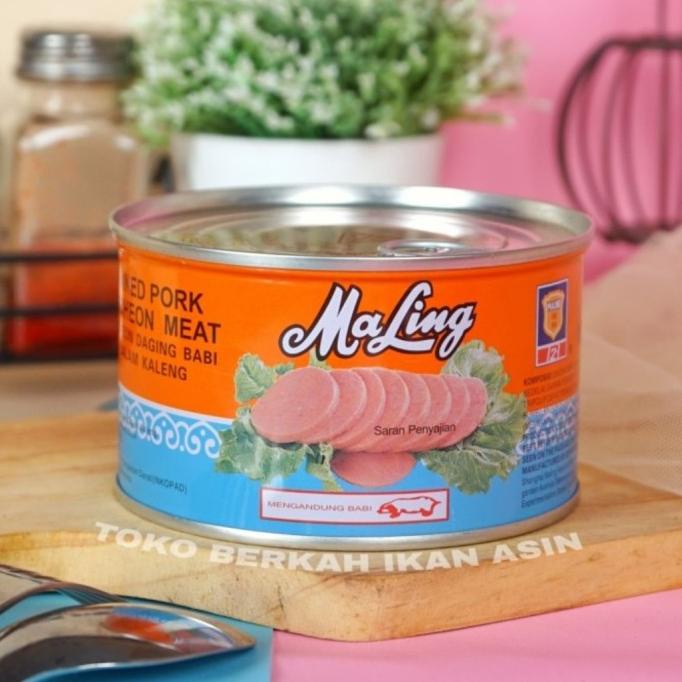

Ma Ling TTS Luncheon Pork Meat 397gr / Daging Babi Ham Maling TERLARIS