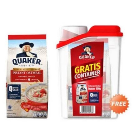 

✨NEW✨ -Quaker Oat 800 gr gram Oatmeal Merah Sereal Untuk Sarapan Sehat Free Toples- 1.1.23