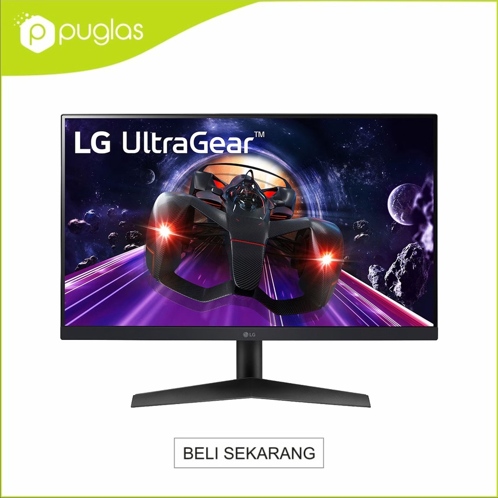 LED Monitor LG 24GN60R UltraGear Full HD IPS 24" 144Hz 1ms HDMI DP - 24GN60R-B For Laptop PC Kompute