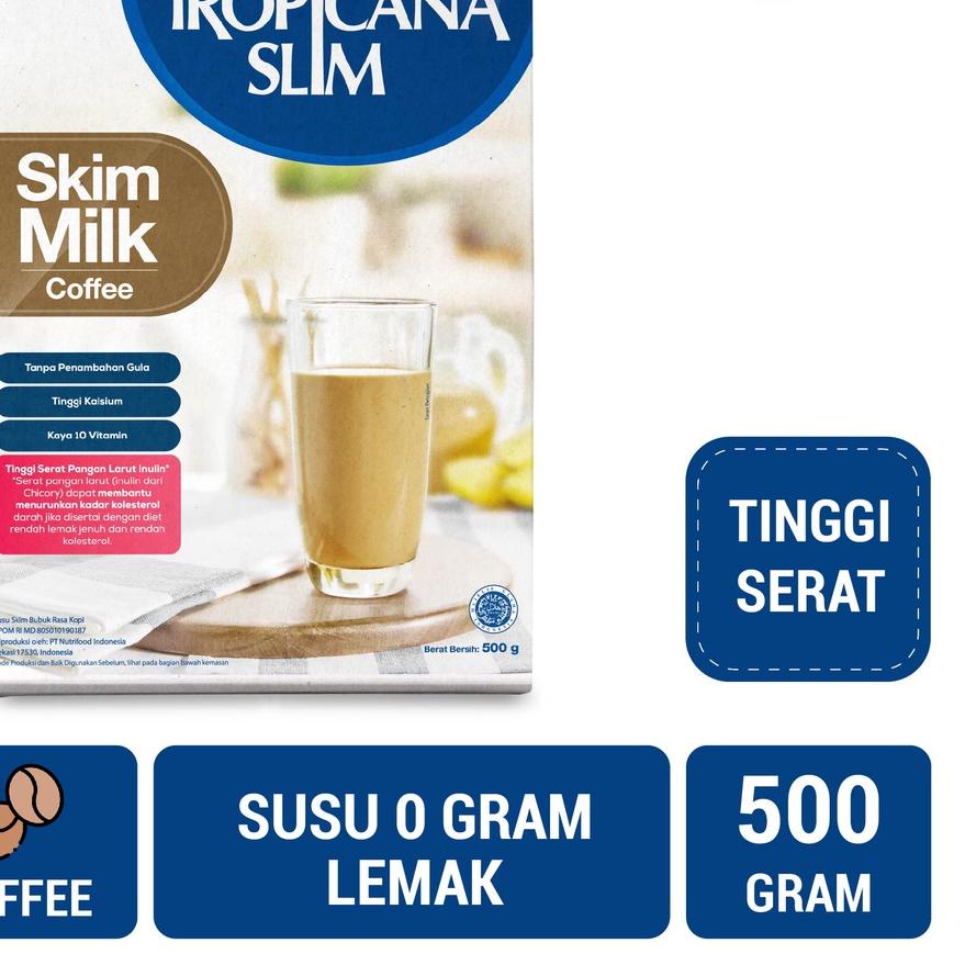 

Termurah✅⭐-Tropicana Slim Susu Skim Coffee 500gr - Bantu Turunkan Kolesterol