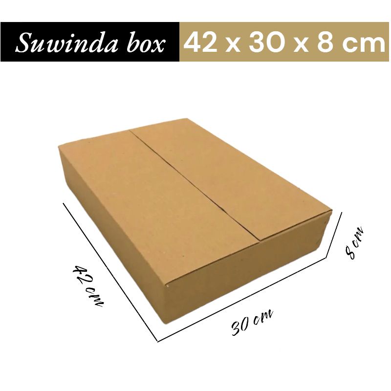 

Kardus karton uk. 42x30x8 cm Kotak Box ST untuk packing Souvenir -dll