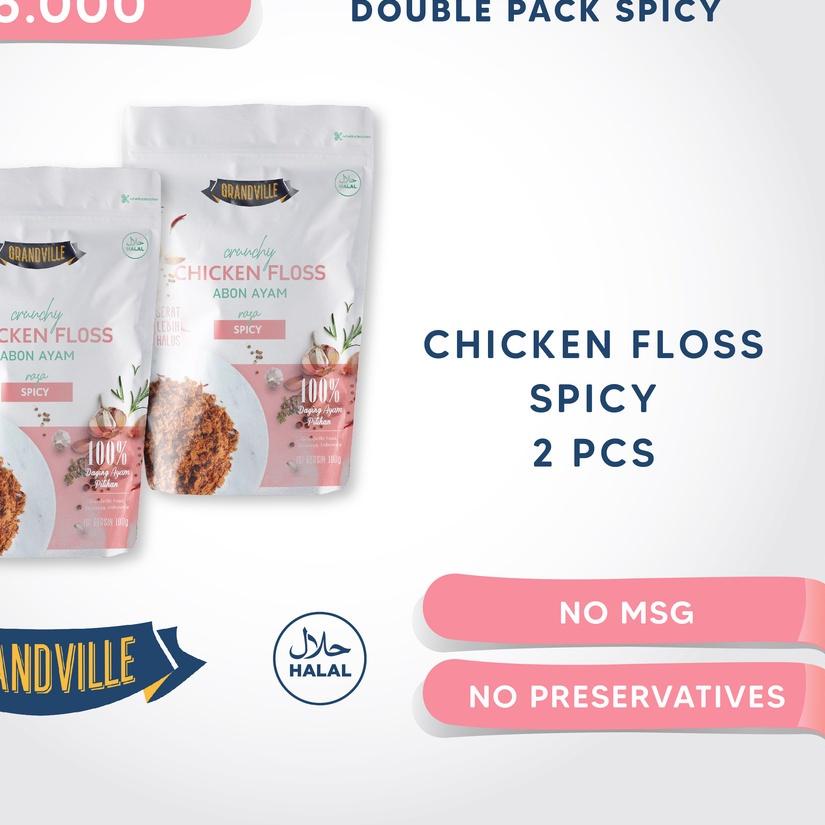 

☺ Grandville Abon AYAM Crunchy Double Pack Spicy ۩