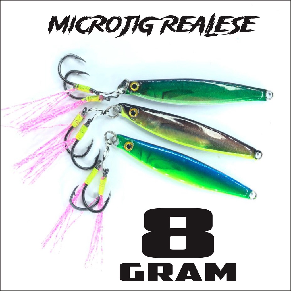 umpan mancing pinggiran microjig 8 gram GID