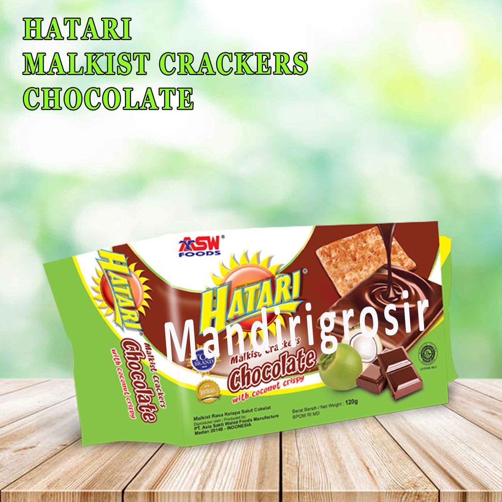 HATARI* MALKIST CRACKERS CHOCOLATE WITH COCONUT CRISPY *120g