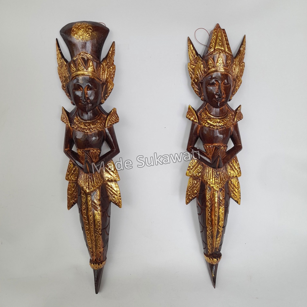 Kerajinan Ukiran kayu Rama Sita 100cm sinta shinta hiasan dinding dekorasi Bali