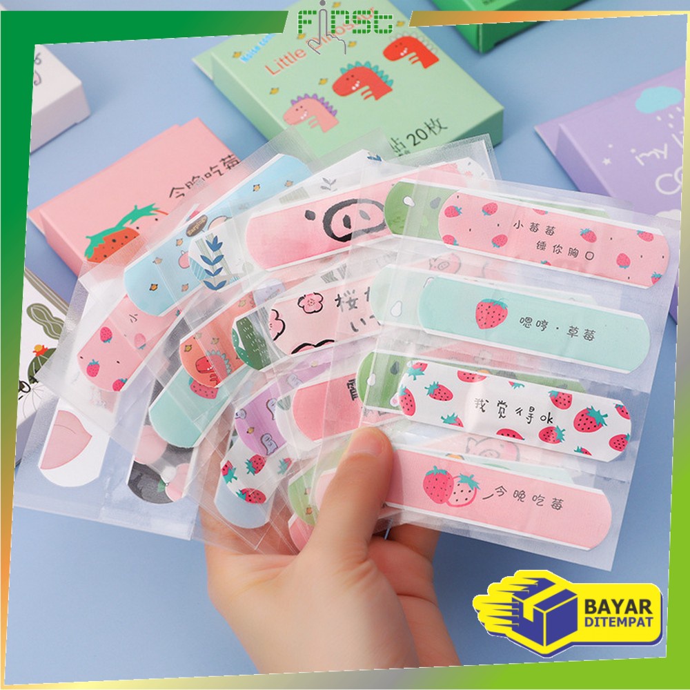 FH-C795 Plester Luka Estetik Karakter Kartun Lucu Plaster Luka 20 pcs / Hansaplas Anak &amp; Dewasa Pembalut Luka P3K Perban Luka Band Aid