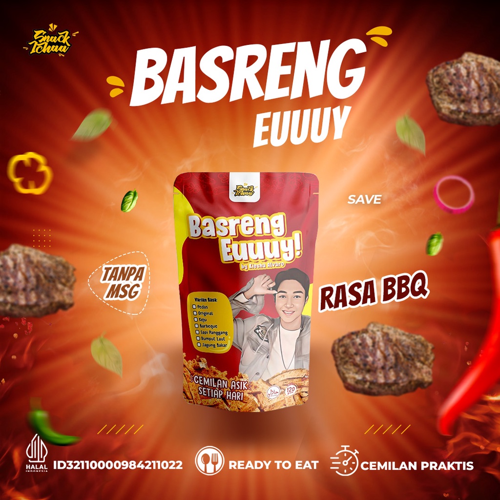 

BASRENG EUY (Baso Goreng) - Rasa BARBEQUE Daun Jeruk