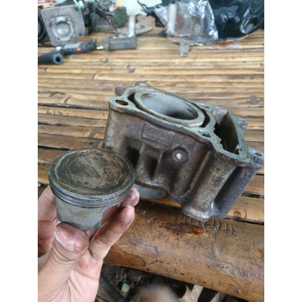 Cylinder Blok Liner Yamaha Vixion Old Original Bekas Copotan Motor Second 2nd