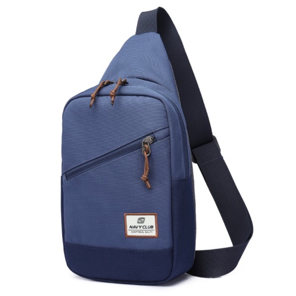Unik Navy Club Tas Selempang pria Travel Tahan Air EEAI - Biru Murah