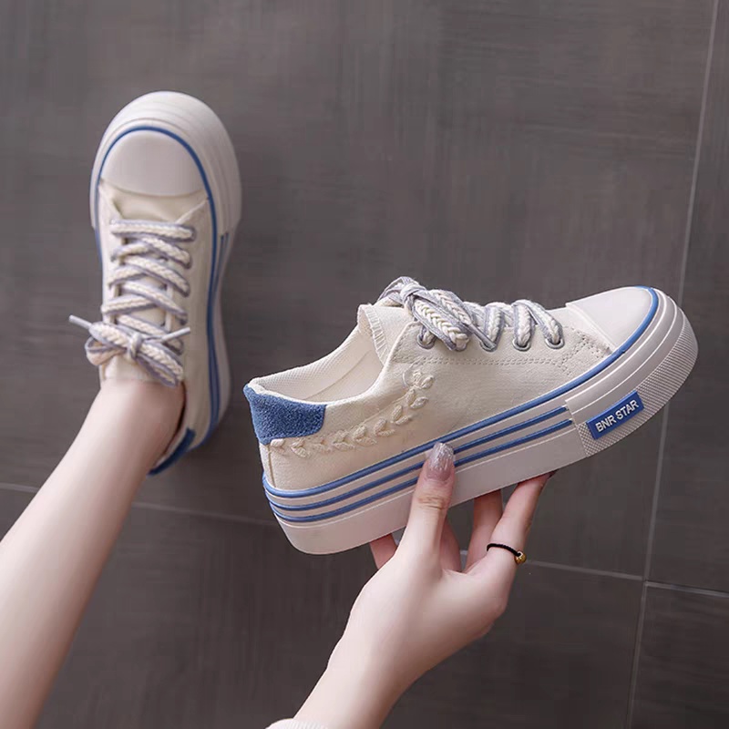 COD POS 248 Sepatu Sneakers Tali Wanita Premium Korea Style