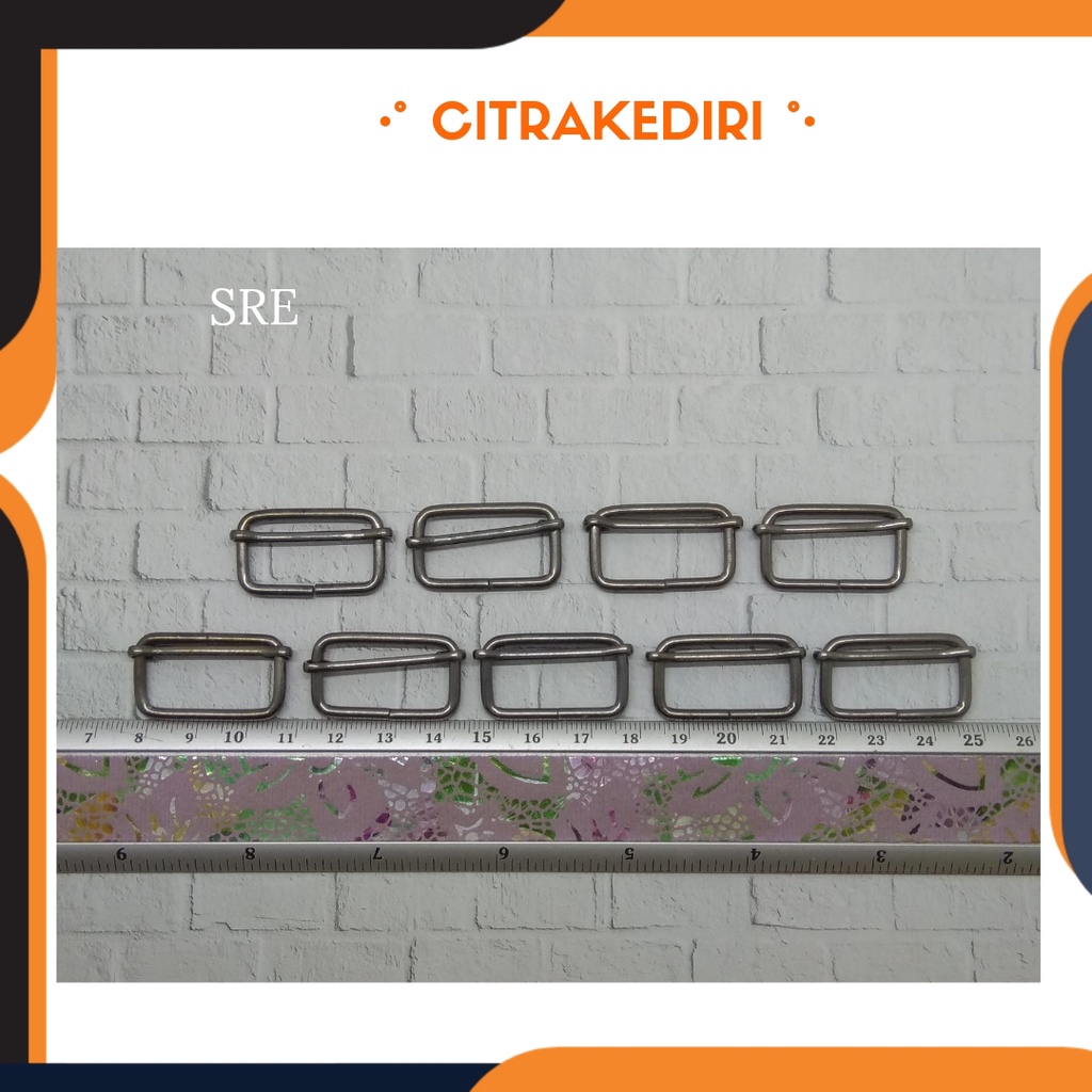 Ring Jalan-Ring Geser/ Sre Black Nikel 2,5 cm - Ring Tas - aksesoris tas