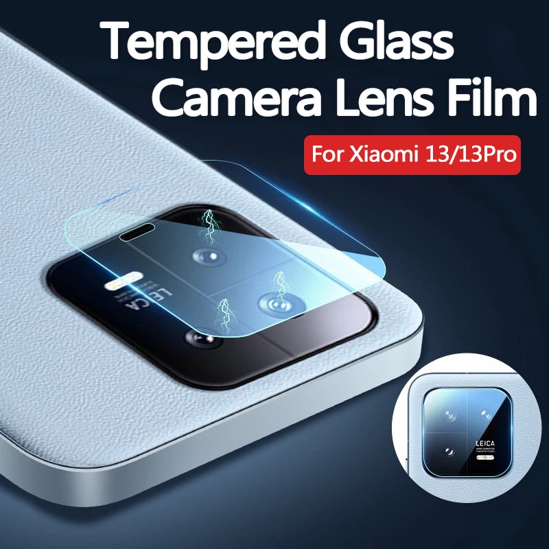 XIAOMI Stiker Pelindung Kamera Anti Pecah Tempered Glass Lens Film Kamera Belakang Film Pelindung Handphone Ultra-Tipis Anti Gores Untuk Xiaomi13/13Pro Transparan HD