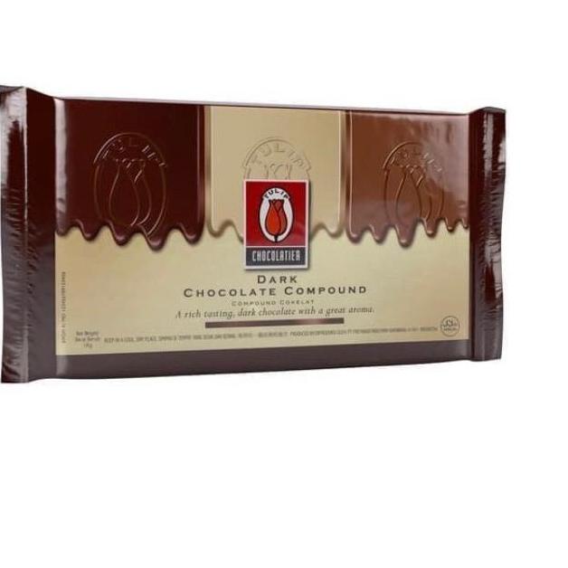 

♡ Tulip Dark Chocolate Compound - Coklat Tulip 1kg !! ➸