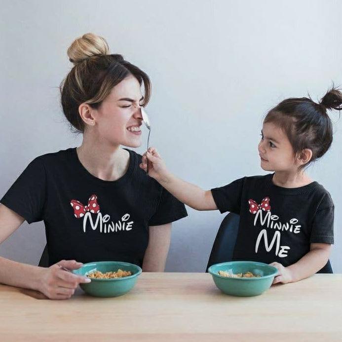 ✮ Maxkenzo Baju Minimi Couple Ibu Baju Anak Kaos Berkualitas ➨