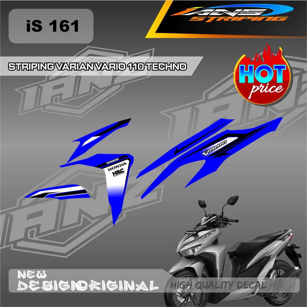 DECAL STIKER HONDA VARIO TECHNO 110 OLD VARIASI / STIKER STRIPING VARIO 110 / DECAL KERETA HONDA VARIO TECHNO SEMI FULL BODY IS161