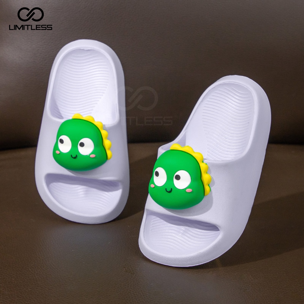 Sandal Selop Anak Perempuan Laki Laki Terbaru Sandal Anak GUMMY Jibbitz Lucu Sendal Slop Anak Unisex