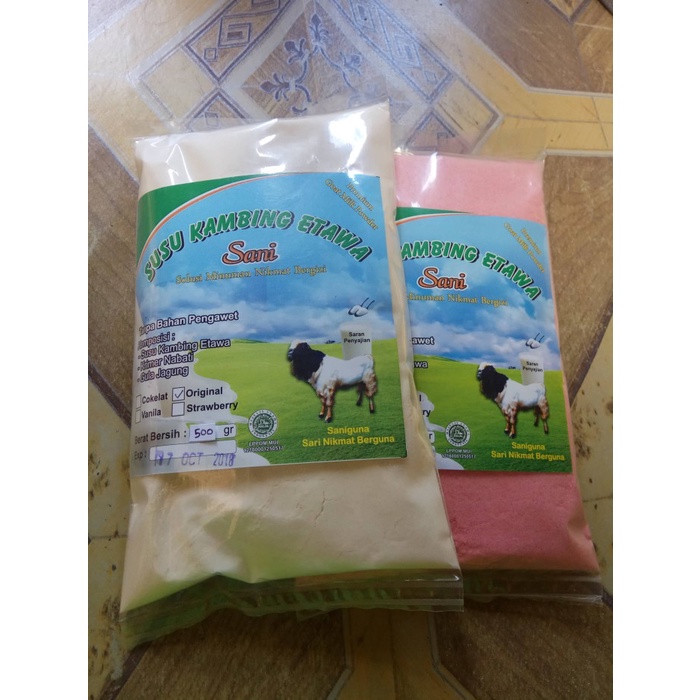 

[ COD ] SUSU KAMBING ETAWA bubuk grade III 1000gr