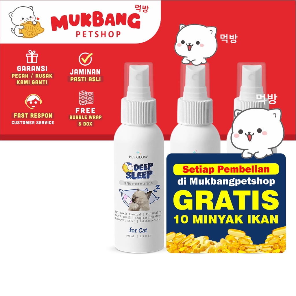 Parfum Kucing Body Mist Grooming Kucing Premium Pet Parfume For Cat Pencegah Rambut Rontok Antibacterial Spray Anti Jamur Pelembut Bulu Kucing Pewangi Kucing Kitten Adult by Petglow