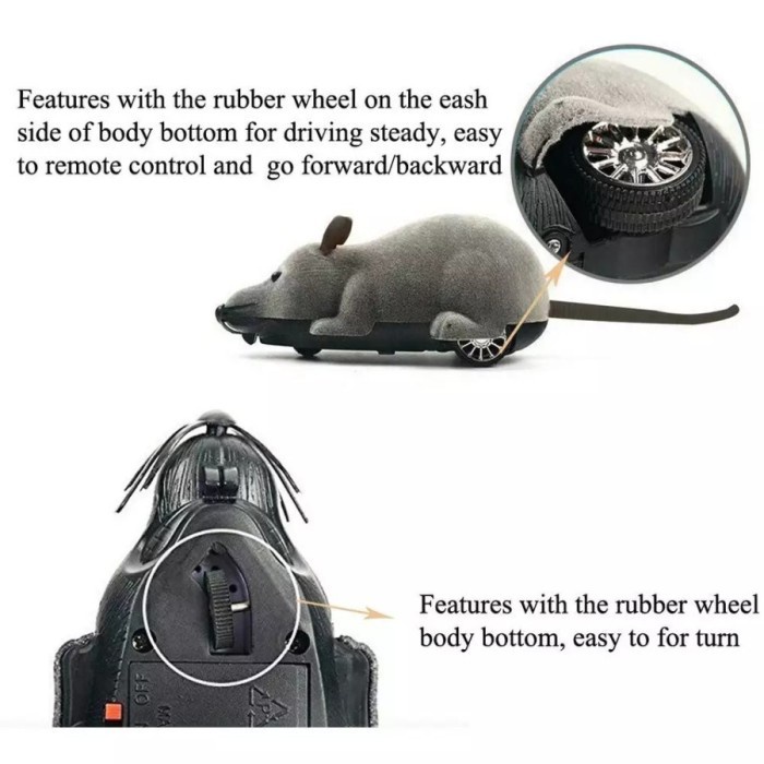 MOUSE MIAC / MAINAN MIRIP TIKUS LUCU DENGAN REMOTE 2B