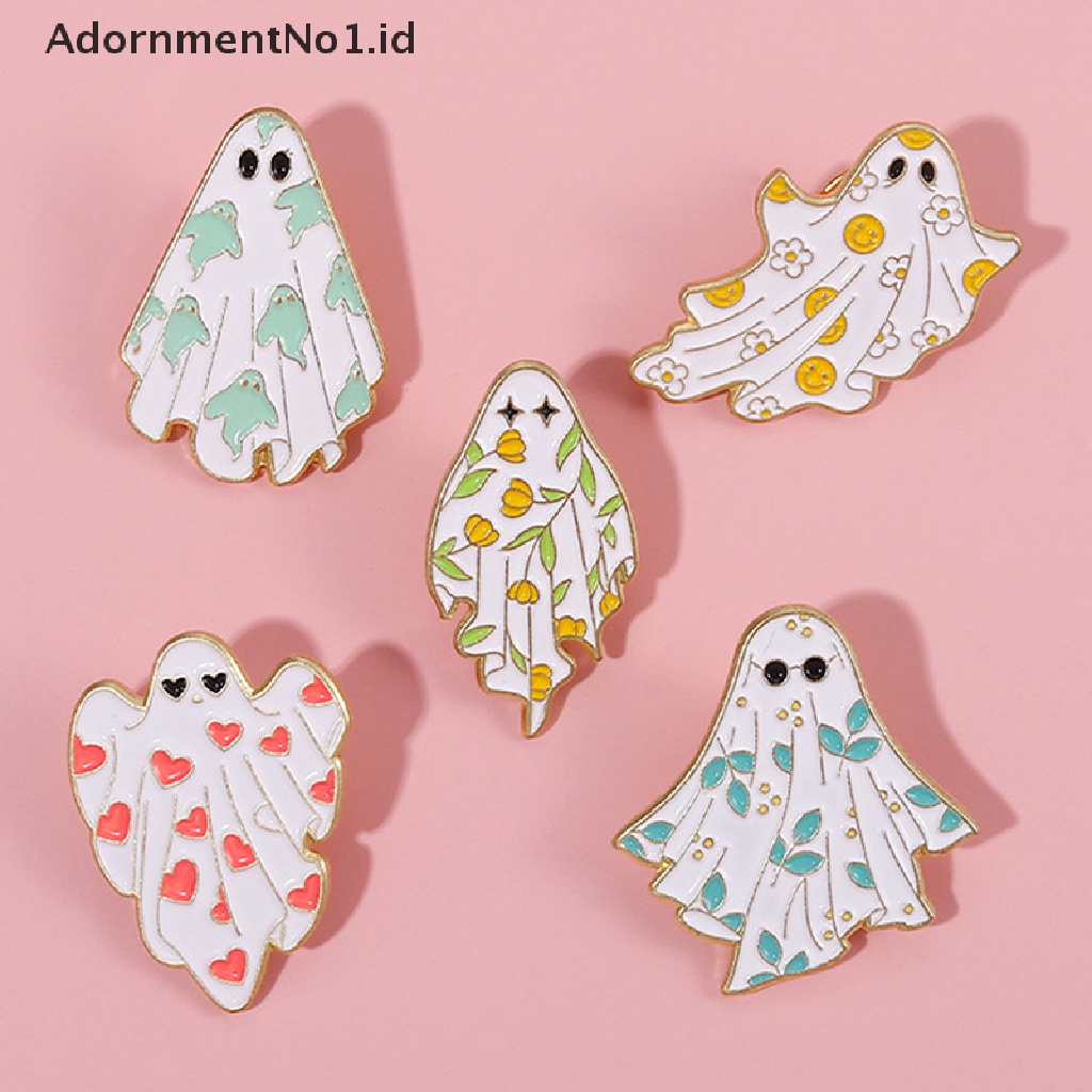 [AdornmentNo1] Enamel Pin Halloween Hantu Seram Bros Kerah Lencana Ransel Pakaian Pin Kartun Lucu Perhiasan Hadiah Untuk Teman Anak [ID]