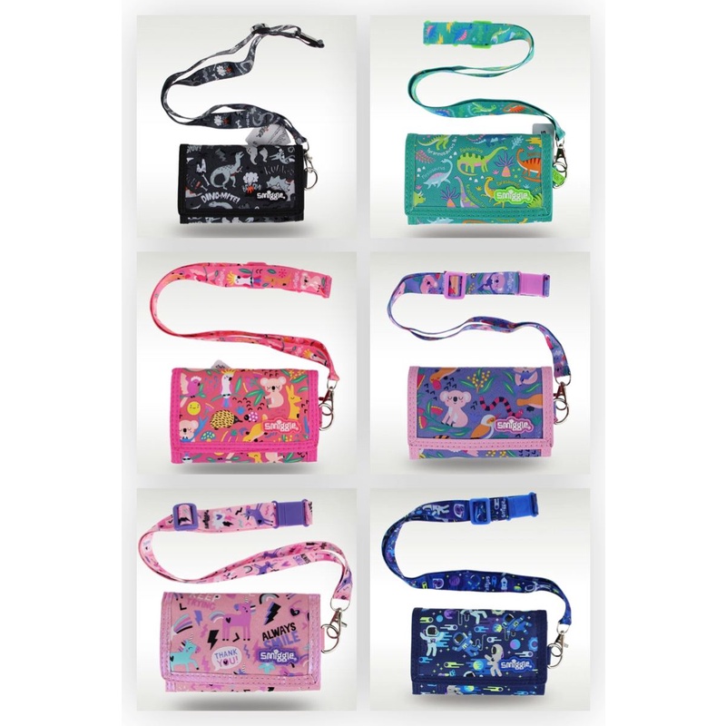 Smiggle Wallet Dompet Anak lanyard