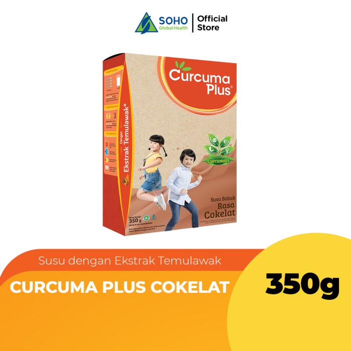 

[ COD ] Curcuma Plus Susu Bubuk Ekstrak Temulawak Coklat 350gr