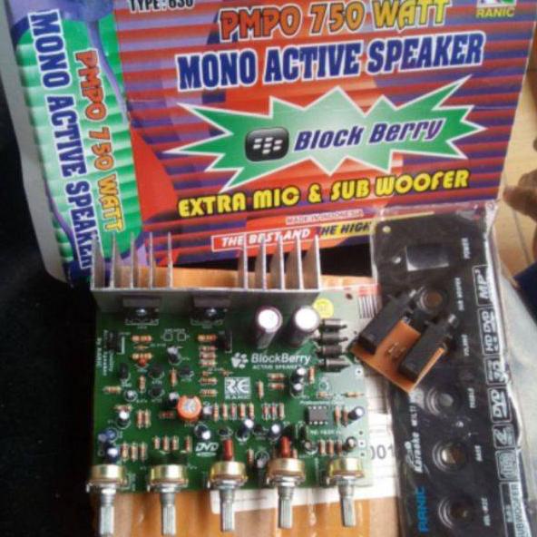 ☃ Kit Power Amplifier Speaker Aktif Mono 750W PMPO type 630 ✪