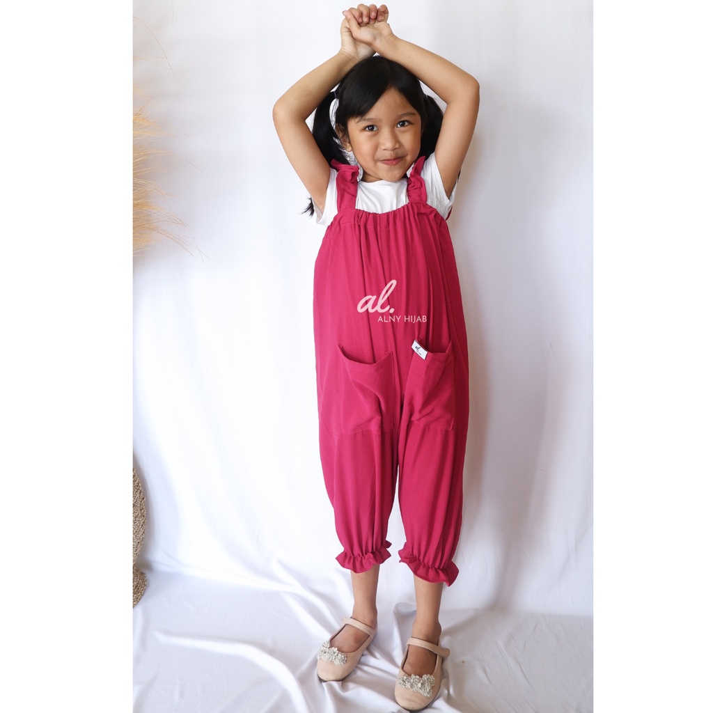 Jumpsuit Jumper Anak / Jumpsuit Anak Perempuan Overall Anak Crinkle