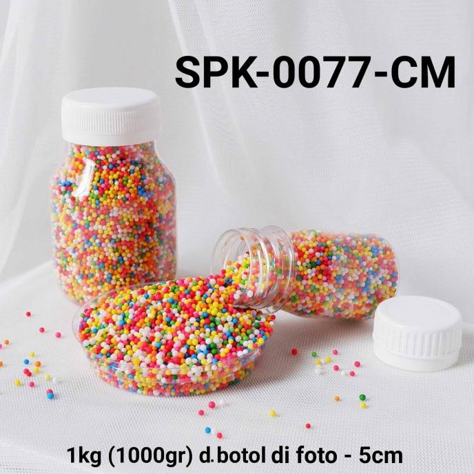 

SPK-0077-CM Sprinkles sprinkle sprinkel 1kg 1 kg kilo mutiara rainbow