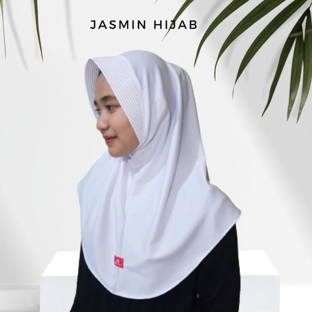 [Sh ]sproty hijab hijab sport jilbab sport olahraga instan pet terlaris bergo hamidah hijab instan size M-putih