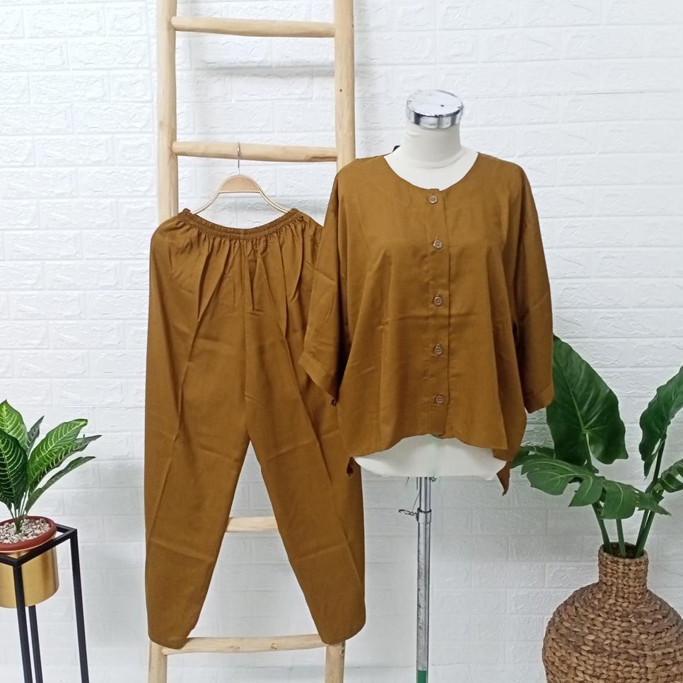 Chekout Setelan Andin Ikatan Cinta Setelan Rayon Wanita Polos Busui Friendly Setelan Andin Wanita De