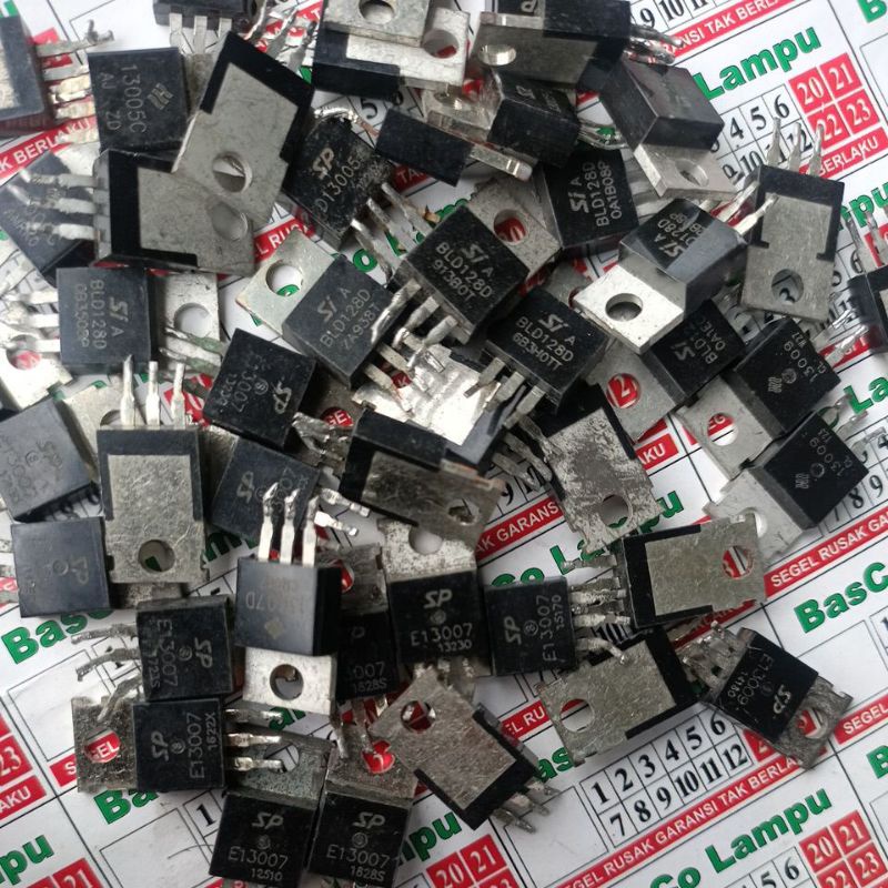 transistor 13005-BLD128-13007-13009 original cabutan on