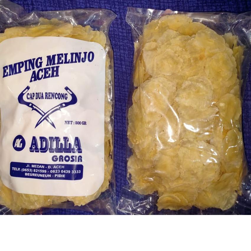 

✸ Emping Aceh Kualitas Super Emping Grade A Super Tipis Melinjo Aceh 500 gr gram gurih renyah ➸