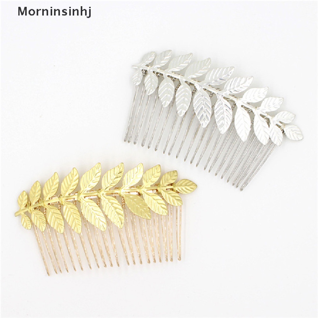Mornin Hot Baru Wanita Lady Jepit Rambut Sisir Rambut Jepit Rambut Paduan Daun Elegan Headband id