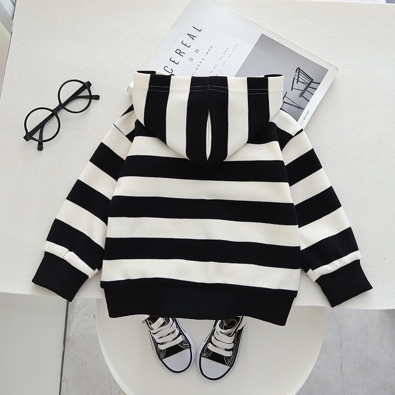 Jaket anak 6 bulan - 4 tahun motif salur hipu / pakaian anak unisex jaket premium impor-babylovanta