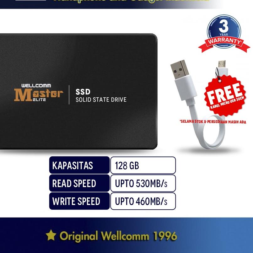 ❃ Wellcomm ELITE SSD 128 GB SATA III 2.5" / SSD Murah / SSD 128GB ➨
