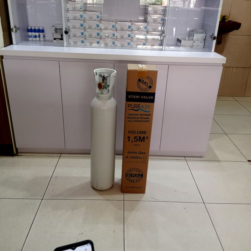 Tabung Oksigen 1,5m3 + Isi | Oxygen O2 1.5 m 3 Kubik