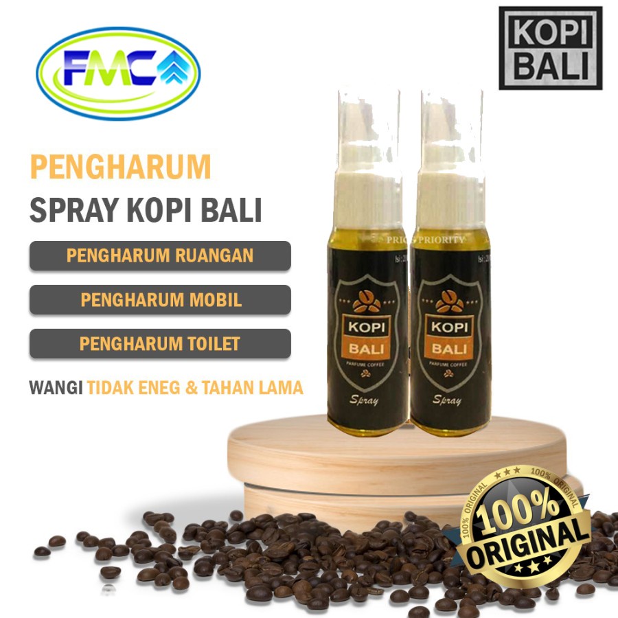 Parfum Kopi Bali Spray Mobil Pengharum Ruangan Pewangi Botol Ori 20ml Jaket Helm Kopi Aroma Kopi Relaksasi