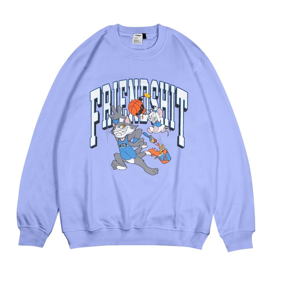 Stok Terbatas Naughty Badclub Blue Crewneck Friendshit