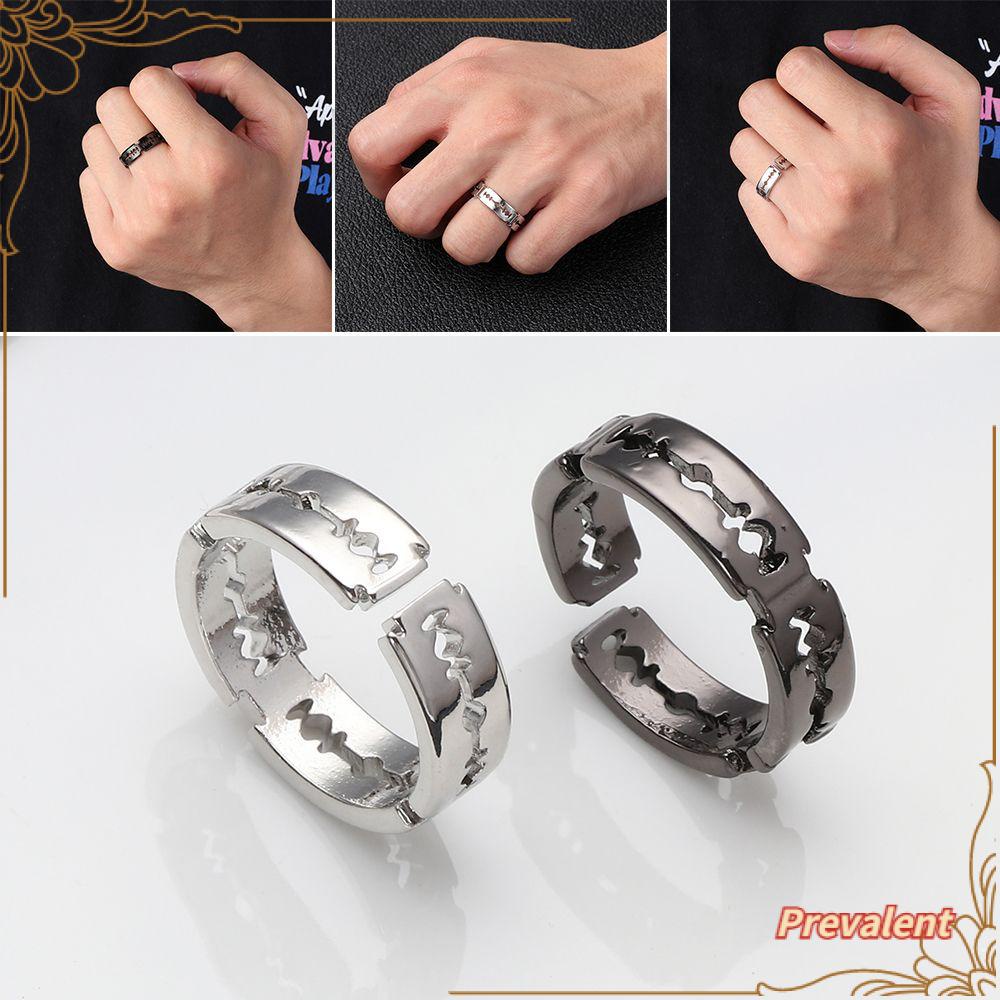 Preva Bladed Cincin Perhiasan Fashion Biker Rock Adjustable Hip Hop Punk