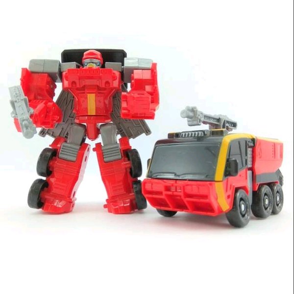 Mainan Tobot Vulcan Robot Bisa Berubah Menjadi Mobil Pemadam Kebakaran - Mainan Anak Mobil Damkar An