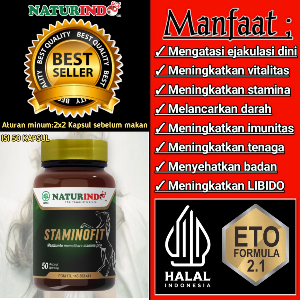 Staminofit Naturindo Fit Obat Herbal Ejakulasi dini Paling Ampuh