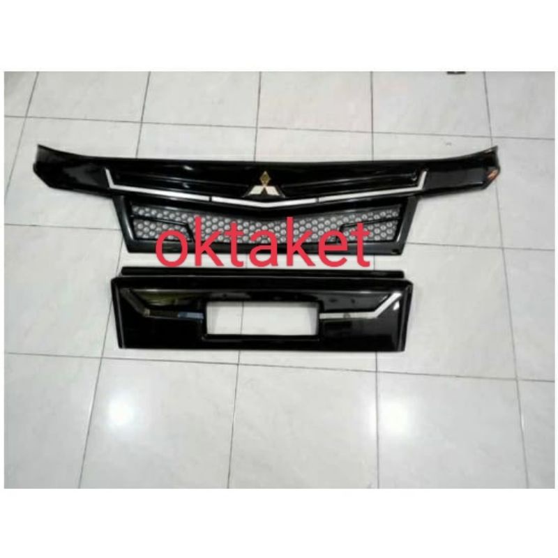 cover grill depan Canter Hitam &amp; Kuning