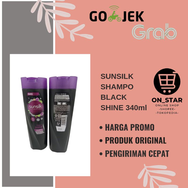 Sunsilk shampoo black shine 340ml