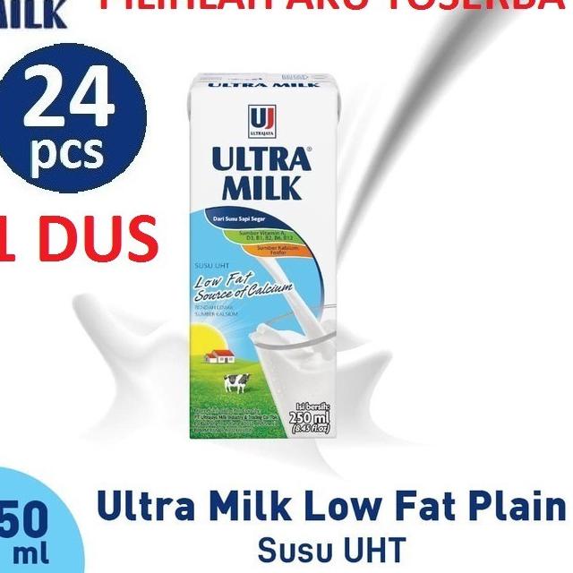 

☑ SUSU ULTRA LOW FAT PLAIN 250 ML - (HARGA 1 DUS ISI 24) ➫